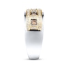 Thumbnail Image 2 of Previously Owned Men's Diamond Band 1/2 ct tw Brown & White 10K Two-Tone Gold