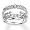 Thumbnail Image 1 of Previously Owned Diamond Enhancer Ring 1 ct tw Round-cut 14K White Gold