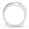 Thumbnail Image 2 of Previously Owned Sapphire Enhancer Ring 1/2 ct tw Diamonds 14K White Gold