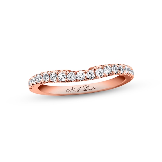 Previously Owned Neil Lane Wedding Band 3/8 ct tw Diamonds 14K Rose Gold