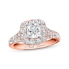Thumbnail Image 1 of Previously Owned Neil Lane Engagement Ring 2-1/6 ct tw Cushion & Round-cut 14K Rose Gold