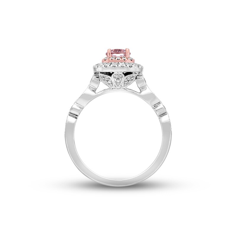 Main Image 3 of Previously Owned Neil Lane Morganite Engagement Ring 5/8 ct tw Diamonds 14K Gold