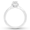 Thumbnail Image 1 of Previously Owned Neil Lane Premiere Diamond Engagement Ring 1-1/3 ct tw Oval & Round-cut 14K White Gold - Size 4