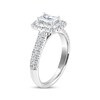 Thumbnail Image 2 of Previously Owned THE LEO Diamond Engagement Ring 1 ct tw Emerald & Round-cut 14K White Gold