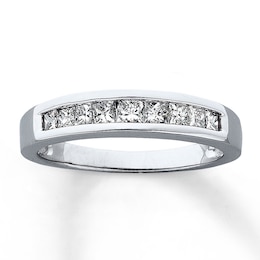 Previously Owned Diamond Anniversary Band 1/2 ct tw Princess-cut 14K White Gold