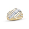 Thumbnail Image 1 of Previously Owned Diamond Ring 1 ct tw Round & Baguette 10K Yellow Gold