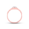 Thumbnail Image 3 of Previously Owned Diamond Promise Ring 1/4 ct tw Round-cut 10K Rose Gold