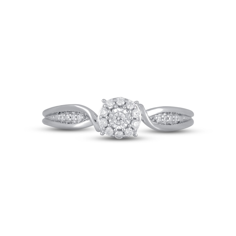 Main Image 3 of Previously Owned Diamond Ring 1/10 ct tw 10K White Gold