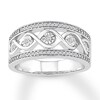 Thumbnail Image 1 of Previously Owned Diamond Ring 1/8 ct tw Round-cut Sterling Silver