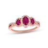Thumbnail Image 1 of Previously Owned Le Vian Natural Ruby Ring 1/4 cttw Diamonds 14K Strawberry Gold