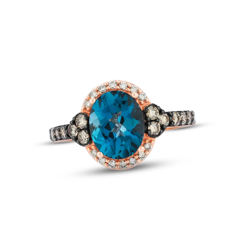 Main Image 1 of Previously Owned Le Vian Topaz Ring 1/2 carat tw Diamonds 14K Strawberry Gold