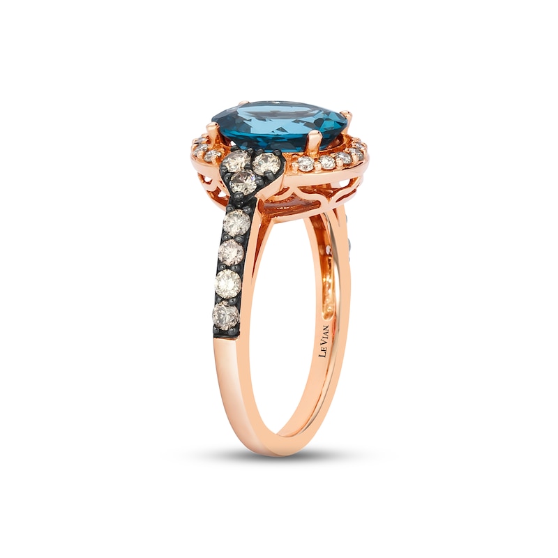 Main Image 2 of Previously Owned Le Vian Topaz Ring 1/2 carat tw Diamonds 14K Strawberry Gold