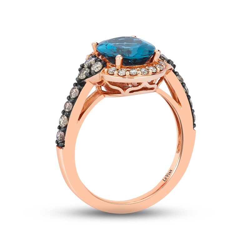 Main Image 3 of Previously Owned Le Vian Topaz Ring 1/2 carat tw Diamonds 14K Strawberry Gold