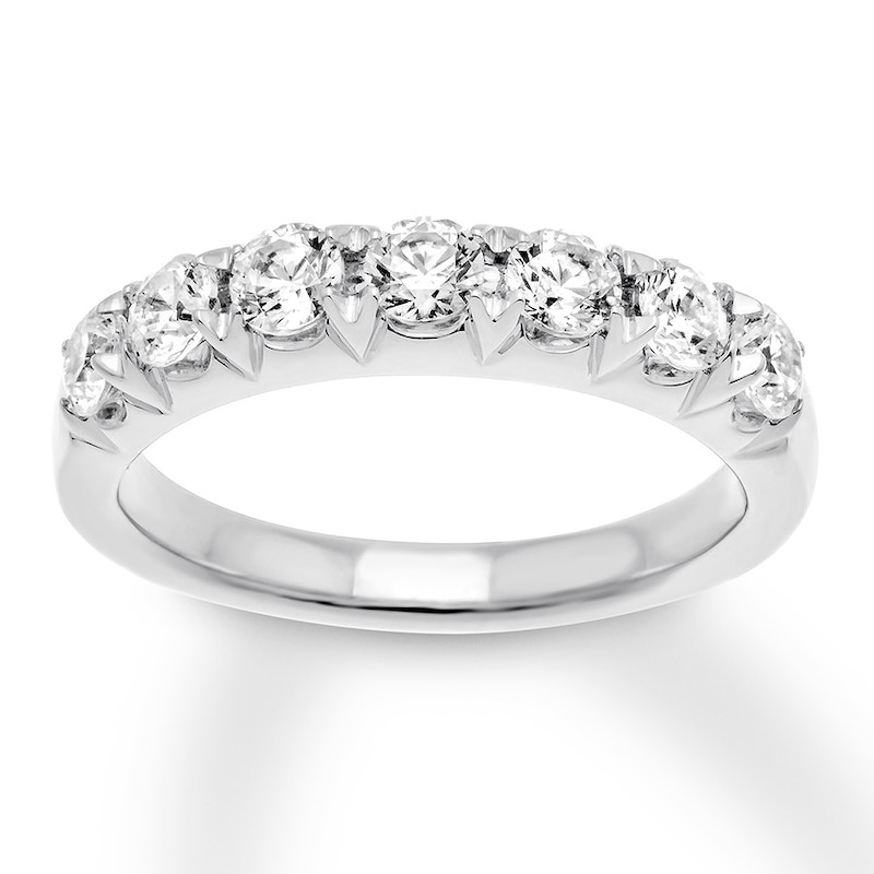 Main Image 1 of Previously Owned Diamond Anniversary Band 1 carat tw Round-cut 14K White Gold