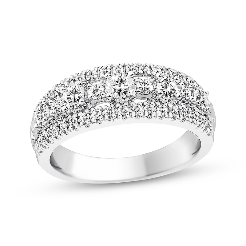 Main Image 1 of Previously Owned Diamond Anniversary Band 1 ct tw Round-cut 14K White Gold