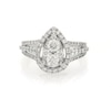 Thumbnail Image 1 of Previously Owned Multi-Diamond Pear Halo Engagement Ring 1-1/4 ct tw 14K White Gold