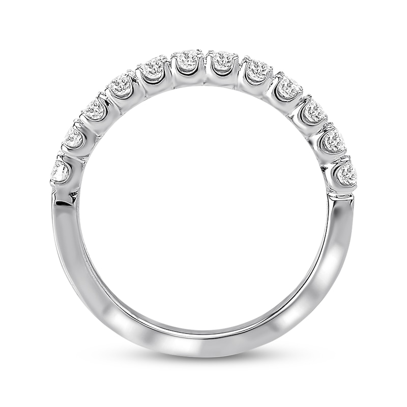 Main Image 3 of Previously Owned Diamond Wedding Band 1/2 carat tw Round 14K White Gold