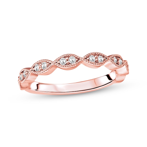 Previously Owned Diamond Anniversary Band 1/5 carat tw Round-cut 14K Rose Gold
