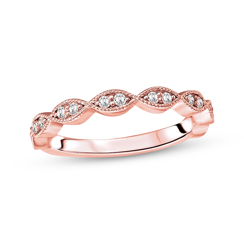Main Image 1 of Previously Owned Diamond Anniversary Band 1/5 carat tw Round-cut 14K Rose Gold