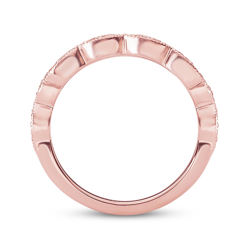 Main Image 3 of Previously Owned Diamond Anniversary Band 1/5 carat tw Round-cut 14K Rose Gold
