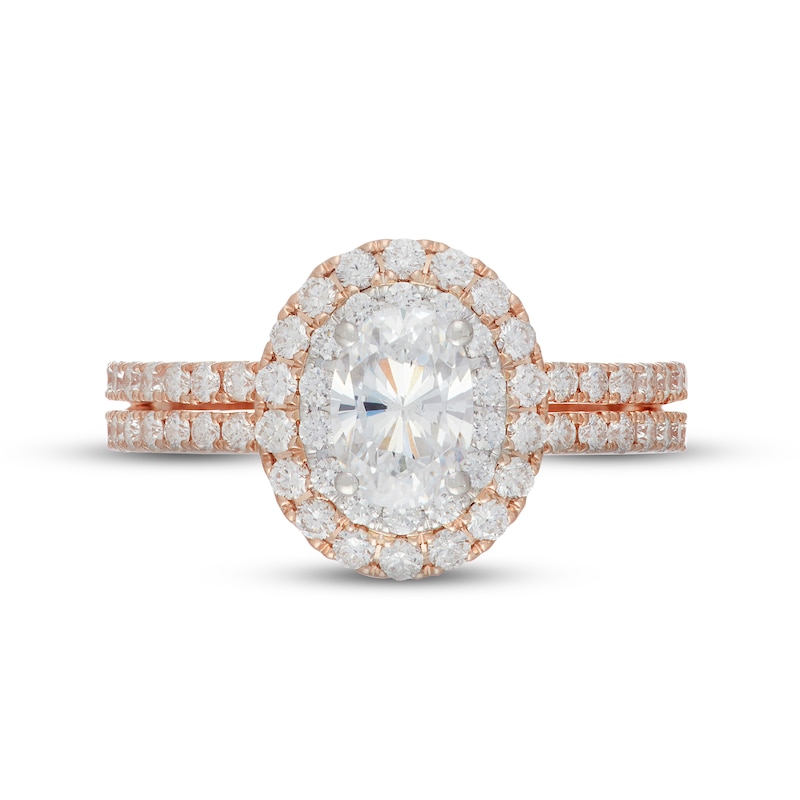 Main Image 3 of Previously Owned Neil Lane Diamond Engagement Ring 1-3/4 ct tw Oval/Round 14K Two-Tone Gold