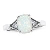 Thumbnail Image 1 of Previously Owned Opal Ring 1/20 ct tw Diamonds 10K White Gold