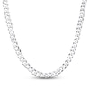 Thumbnail Image 1 of Previously Owned Curb Chain Necklace Solid Sterling Silver 22" Length