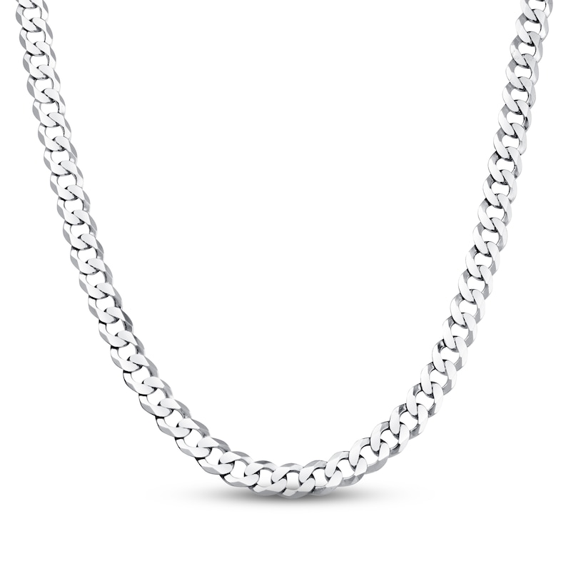 Main Image 1 of Previously Owned Curb Chain Necklace Solid Sterling Silver 22" Length
