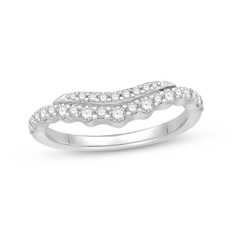 Main Image 1 of Previously Owned Diamond Enhancer Ring 3/8 ct tw Round-cut 14K White Gold