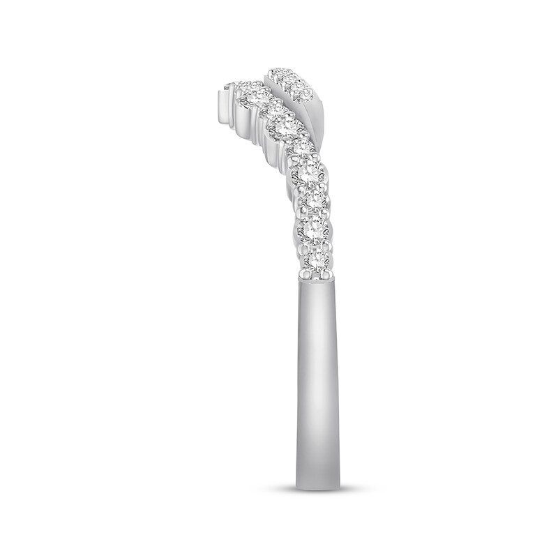 Main Image 2 of Previously Owned Diamond Enhancer Ring 3/8 ct tw Round-cut 14K White Gold