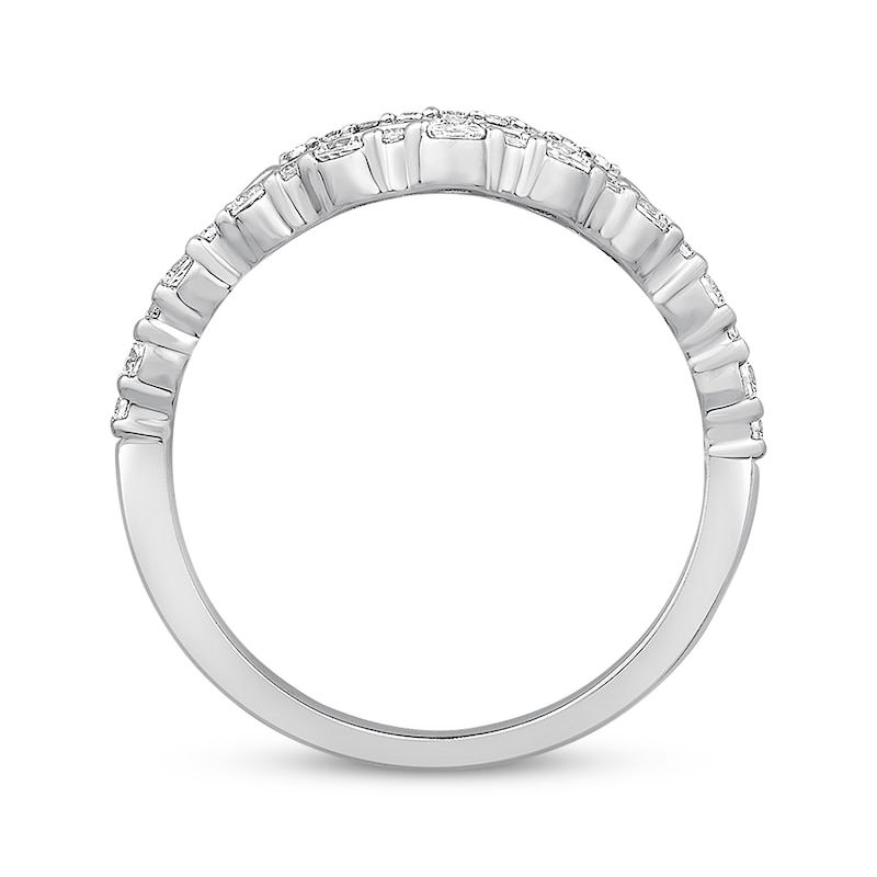 Main Image 3 of Previously Owned Diamond Enhancer Ring 3/8 ct tw Round-cut 14K White Gold