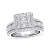 Thumbnail Image 1 of Previously Owned Diamond Engagement Ring 2 ct tw Princess & Round-cut 14K White Gold