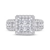Thumbnail Image 3 of Previously Owned Diamond Engagement Ring 2 ct tw Princess & Round-cut 14K White Gold
