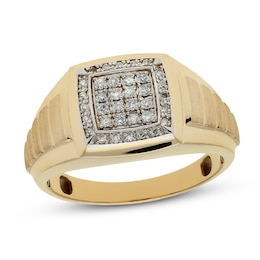 Previously Owned Men's Diamond Ring 1/4 ct tw 10K Yellow Gold