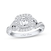Thumbnail Image 1 of Previously Owned Neil Lane Diamond Engagement Ring 1 ct tw Cushion, Marquise & Round-cut 14K White Gold