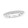 Thumbnail Image 1 of Previously Owned Adrianna Papell Diamond Wedding Band 1/4 ct tw 14K Two-Tone Gold