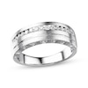 Thumbnail Image 1 of Previously Owned Men's Diamond Wedding Band 3/8 ct tw 10K White Gold