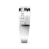 Thumbnail Image 3 of Previously Owned Men's Diamond Wedding Band 3/8 ct tw 10K White Gold