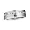 Thumbnail Image 4 of Previously Owned Men's Diamond Wedding Band 3/8 ct tw 10K White Gold