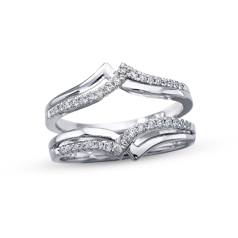 Main Image 1 of Previously Owned Diamond Enhancer Ring 1/4 ct tw Round-cut 14K White Gold