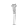 Previously Owned Diamond Engagement Ring 5/8 ct tw Princess & Round-cut 14K White Gold