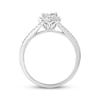 Previously Owned Diamond Engagement Ring 5/8 ct tw Princess & Round-cut 14K White Gold