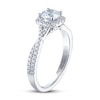 Thumbnail Image 2 of Previously Owned THE LEO Ideal Cut Diamond Engagement Ring 1 ct tw Round-cut 14K White Gold