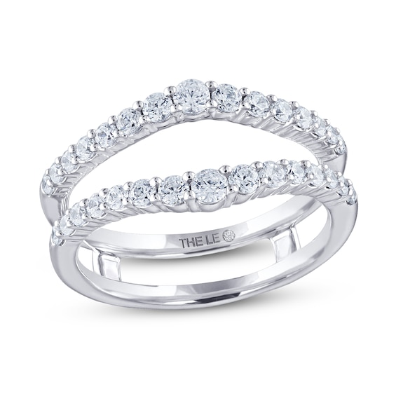 Previously Owned THE LEO Diamond Enhancer Ring 3/4 ct tw Round-cut 14K White Gold
