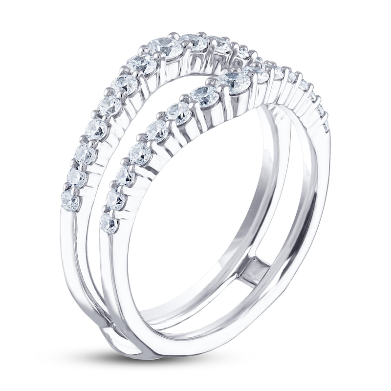 Main Image 2 of Previously Owned THE LEO Diamond Enhancer Ring 3/4 ct tw Round-cut 14K White Gold
