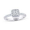 Previously Owned THE LEO Diamond Engagement Ring 5/8 ct tw Princess & Round-cut 14K White Gold