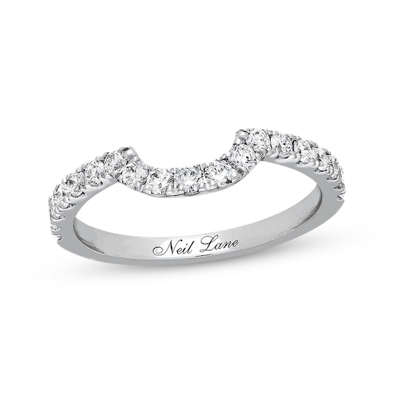 Previously Owned Neil Lane Wedding Band 1/2 ct tw Round-cut Diamonds 14K White Gold Size 8.5