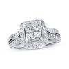 Previously Owned Diamond Engagement Ring 1 ct tw Princess & Round-cut 14K White Gold