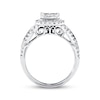 Thumbnail Image 2 of Previously Owned Diamond Engagement Ring 1 ct tw Princess & Round-cut 14K White Gold