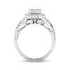 Previously Owned Diamond Engagement Ring 1 ct tw Princess & Round-cut 14K White Gold